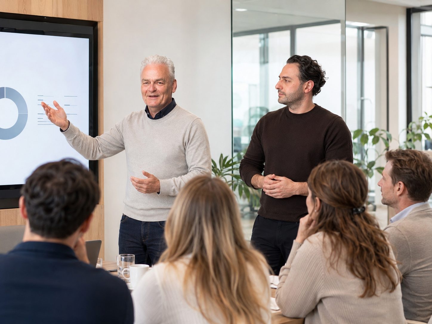 Gregor Gersen en Sedat Ayar geven samen de Sales & AI training